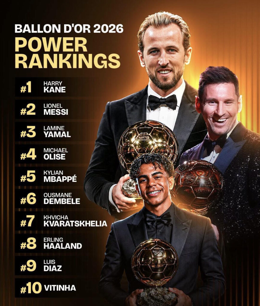 Ballon d'Or: Top Four Favourites Emerge Ahead of 2026 World Cup Final 9 unnamed 9