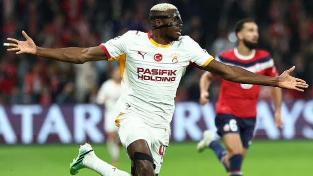 Victor Osimhen Finds The Net As Galatasaray Stun Lille 4–2 In UEFA Champions League Match